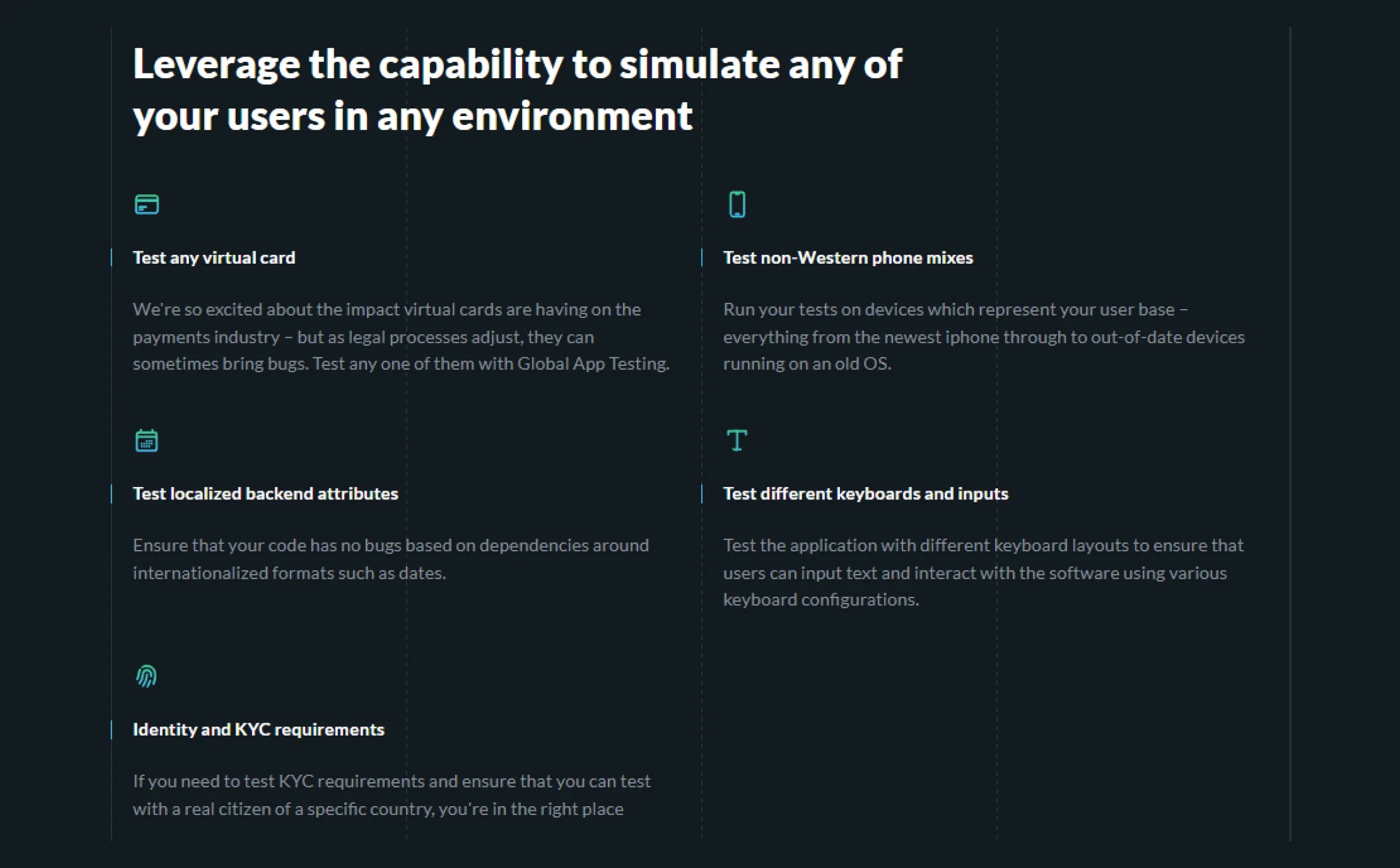 payment-testing-features