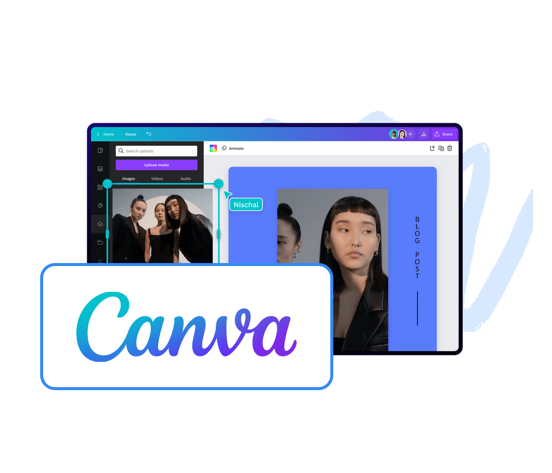 Canva grouping